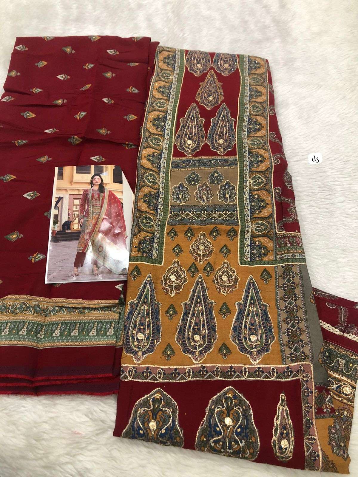 Falah Premium Collection code - 30519 Falah Designer Suits